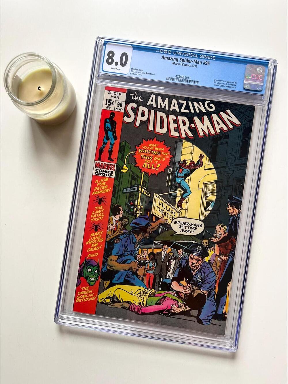 Amazing Spider-Man #96 (1971) CGC 8.0 Graded Comic | Green Goblin | CCA Non-Code